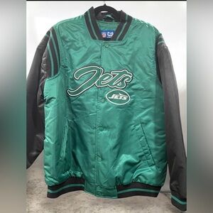 MWT NFL Jets Green and Black Men's Jacket Size M